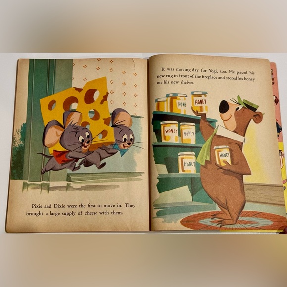 Vintage 1959 Little Golden Book- Huckleberry Hound Builds a House “B” print VGC - Picture 12 of 16